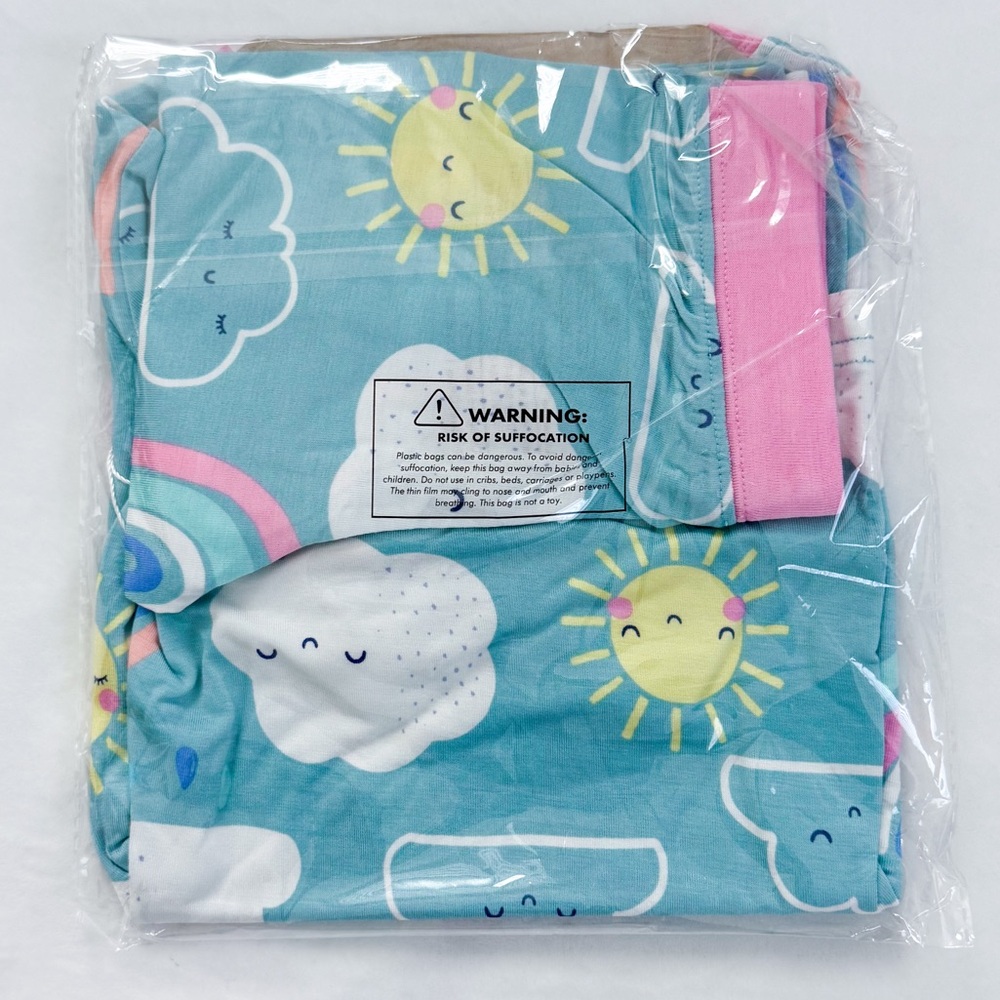 Little Sleepies Sunny Skies Long Sleeve Two Piece Pajama Set 2T NWT NIB - Picture 3 of 3